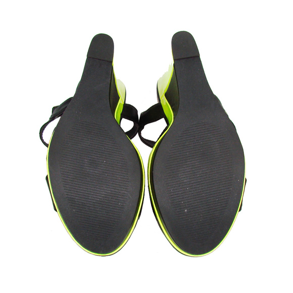 Rock & Republic Neon Platform Wedge Strappy Heels - Picture 8 of 8